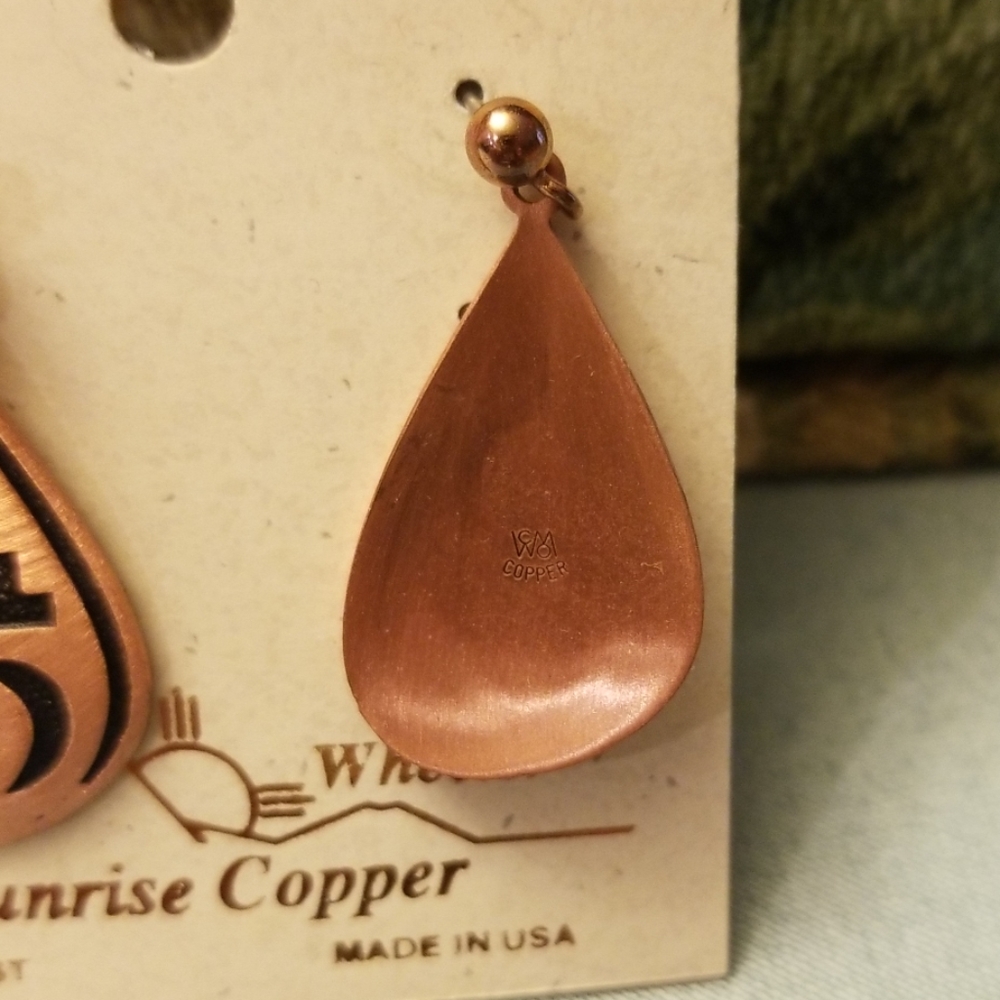 NWT Copper Dangle Earings - Picture 2 of 2